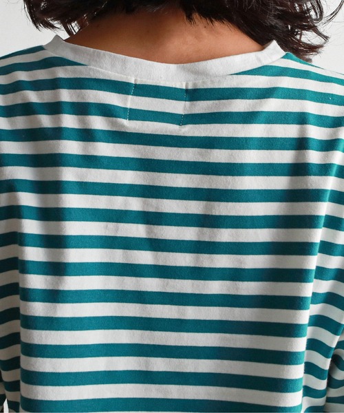 feepur（フェピュール）の「ベーシックボーダーロンTee（Tシャツ/カットソー・レディース・ブラック/レッド/ブルー/グリーン/ピンク・MEDIUM）」の11枚目の写真