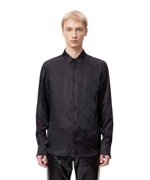 VIKTOR&ROLF(ヴィクター&ロルフ)の「VIKTOR&ROLF(ヴィクター&ロルフ)クロスロゴシャツ/FRILLED LONGSLEEVE(シャツ/ブラウス・メンズ・ブラック・46/48/50)」の9枚目の写真