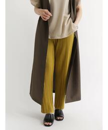 Samansa Mos2 blue | プリーツパンツ(その他パンツ)