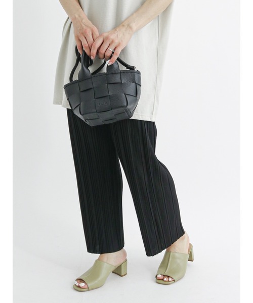 Samansa Mos2 blue（サマンサモスモスブルー）の「プリーツパンツ（その他パンツ・レディース・ブラック/イエロー/グリーン/ライトベージュ・ﾌﾘ-）」の21枚目の写真