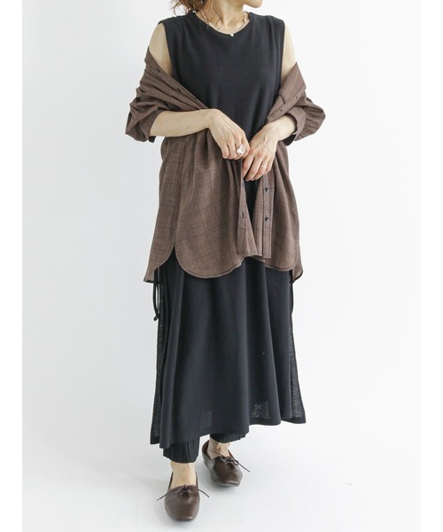 Samansa Mos2 blue（サマンサモスモスブルー）の「プリーツパンツ（その他パンツ・レディース・ブラック/イエロー/グリーン/ライトベージュ・ﾌﾘ-）」の9枚目の写真