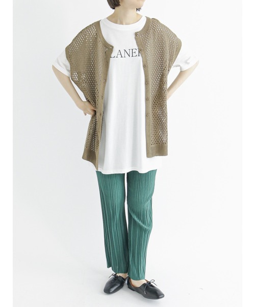 Samansa Mos2 blue（サマンサモスモスブルー）の「プリーツパンツ（その他パンツ・レディース・ブラック/イエロー/グリーン/ライトベージュ・ﾌﾘ-）」の14枚目の写真