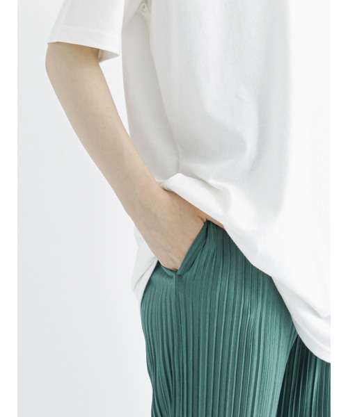 Samansa Mos2 blue（サマンサモスモスブルー）の「プリーツパンツ（その他パンツ・レディース・ブラック/イエロー/グリーン/ライトベージュ・ﾌﾘ-）」の15枚目の写真
