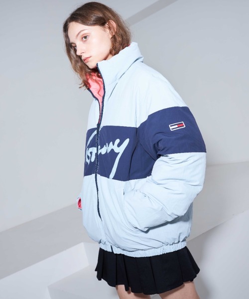 tommy jeans（トミー ジーンズ）の「リバーシブルパッファジャケット（ダウンジャケット/コート・メンズ・ネイビー/ライトブルー/ホワイト・MEDIUM/SMALL/LARGE/X-LARGE）」の13枚目の写真