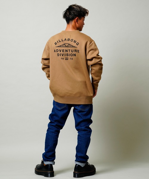 BILLABONG（ビラボン）の「BILLABONG/ビラボン 撥水加工 ビッグシルエット バックプリントトレーナー/スウェット BC012-009（スウェット・メンズ・グリーン/ブラック/ブラウン・L/M/XL）」の15枚目の写真
