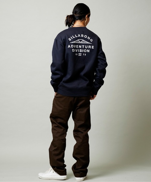 BILLABONG（ビラボン）の「BILLABONG/ビラボン 撥水加工 ビッグシルエット バックプリントトレーナー/スウェット BC012-009（スウェット・メンズ・グリーン/ブラック/ブラウン・L/M/XL）」の9枚目の写真