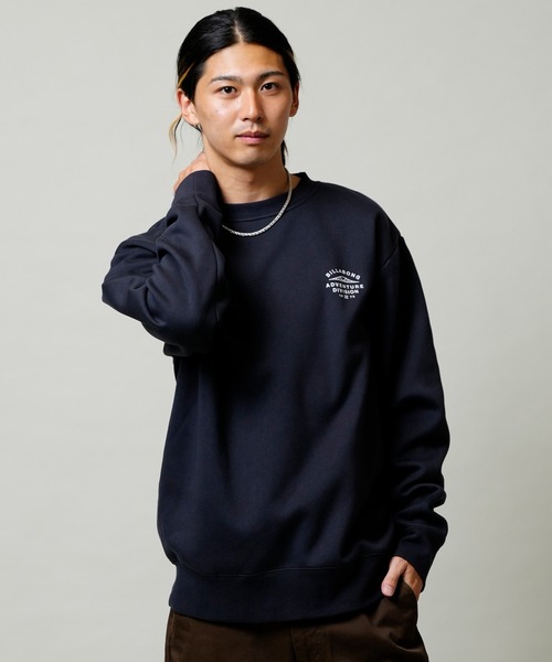 BILLABONG（ビラボン）の「BILLABONG/ビラボン 撥水加工 ビッグシルエット バックプリントトレーナー/スウェット BC012-009（スウェット・メンズ・グリーン/ブラック/ブラウン・L/M/XL）」の4枚目の写真