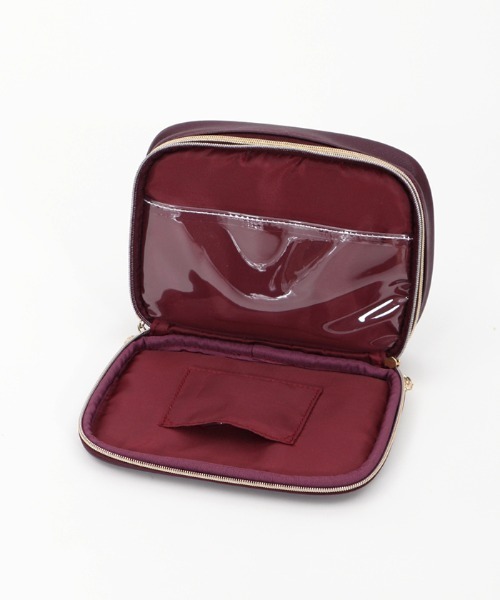 axes femme（アクシーズファム）の「ホビーメイクポーチ（ポーチ・レディース・ブラック/ワイン・FREE）」の5枚目の写真