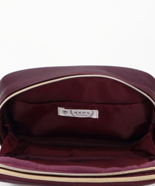 axes femme（アクシーズファム）の「ホビーメイクポーチ（ポーチ・レディース・ブラック/ワイン・FREE）」の6枚目の写真