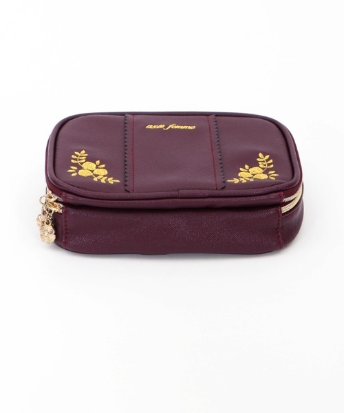 axes femme（アクシーズファム）の「ホビーメイクポーチ（ポーチ・レディース・ブラック/ワイン・FREE）」の8枚目の写真