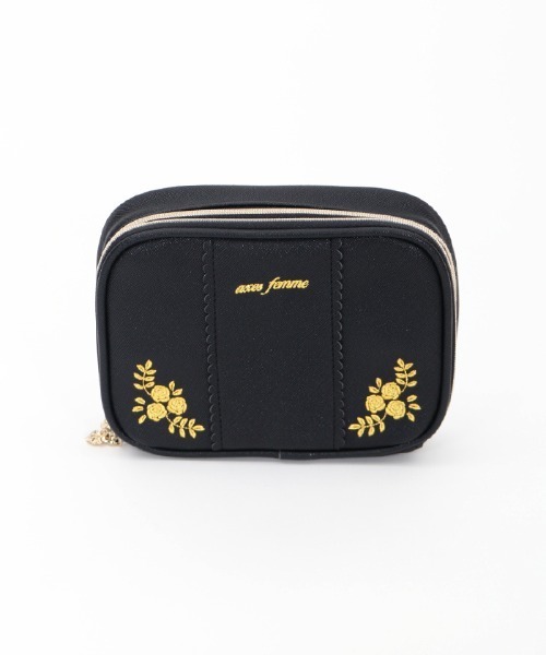 axes femme（アクシーズファム）の「ホビーメイクポーチ（ポーチ・レディース・ブラック/ワイン・FREE）」の9枚目の写真