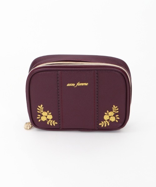 axes femme（アクシーズファム）の「ホビーメイクポーチ（ポーチ・レディース・ブラック/ワイン・FREE）」の19枚目の写真