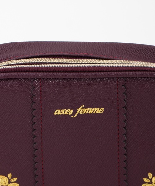 axes femme（アクシーズファム）の「ホビーメイクポーチ（ポーチ・レディース・ブラック/ワイン・FREE）」の22枚目の写真