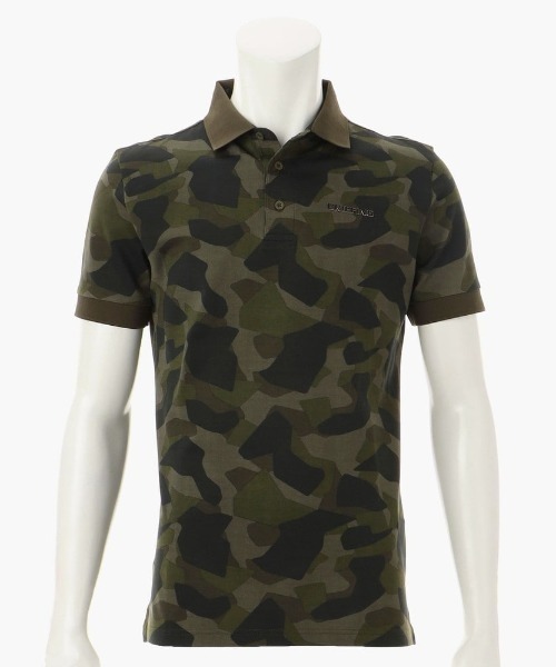 BRIEFING（ブリーフィング）の「【ブリーフィングゴルフ】MENS CAMO PRINT POLO/メンズカモプリントポロ（ポロシャツ・メンズ・ホワイト/ネイビー/ブラック/オリーブ・XL/L/M/S）」の4枚目の写真