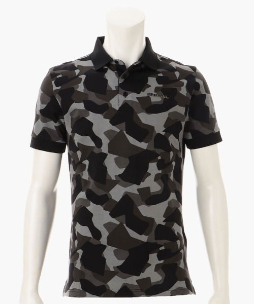 BRIEFING（ブリーフィング）の「【ブリーフィングゴルフ】MENS CAMO PRINT POLO/メンズカモプリントポロ（ポロシャツ・メンズ・ホワイト/ネイビー/ブラック/オリーブ・XL/L/M/S）」の3枚目の写真