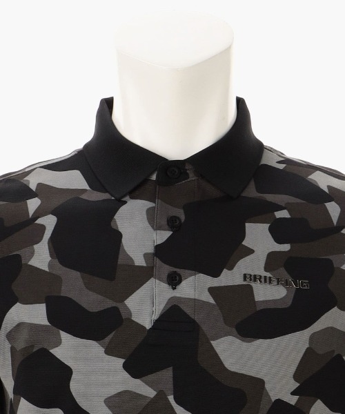 BRIEFING（ブリーフィング）の「【ブリーフィングゴルフ】MENS CAMO PRINT POLO/メンズカモプリントポロ（ポロシャツ・メンズ・ホワイト/ネイビー/ブラック/オリーブ・XL/L/M/S）」の7枚目の写真