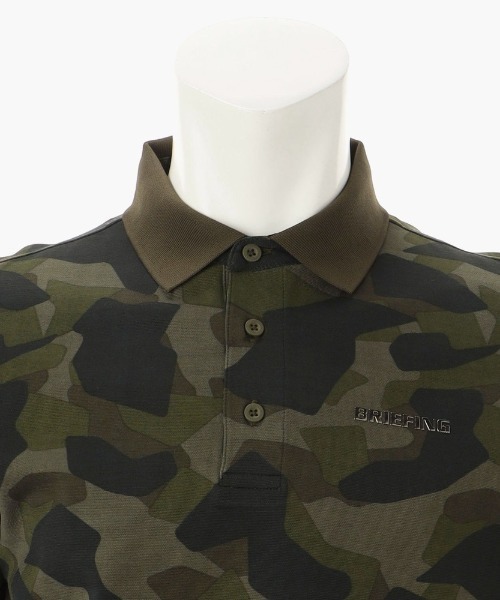 BRIEFING（ブリーフィング）の「【ブリーフィングゴルフ】MENS CAMO PRINT POLO/メンズカモプリントポロ（ポロシャツ・メンズ・ホワイト/ネイビー/ブラック/オリーブ・XL/L/M/S）」の16枚目の写真
