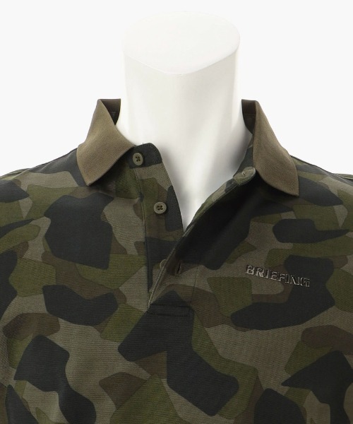 BRIEFING（ブリーフィング）の「【ブリーフィングゴルフ】MENS CAMO PRINT POLO/メンズカモプリントポロ（ポロシャツ・メンズ・ホワイト/ネイビー/ブラック/オリーブ・XL/L/M/S）」の17枚目の写真
