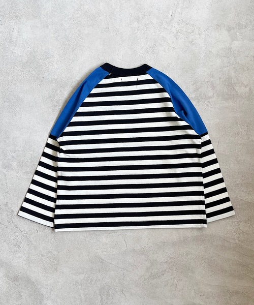 HOGAN RANCH WEAR(ホーガンランチウエア)の「キリカエラグランボーダーロンT(80~130cm)(Tシャツ/カットソー・キッズ・レッド/ブラック/パープル/グリーン・130/110/120/95/80/90/100)」の10枚目の写真