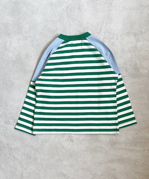 HOGAN RANCH WEAR(ホーガンランチウエア)の「キリカエラグランボーダーロンT(80~130cm)(Tシャツ/カットソー・キッズ・レッド/ブラック/パープル/グリーン・130/110/120/95/80/90/100)」の12枚目の写真