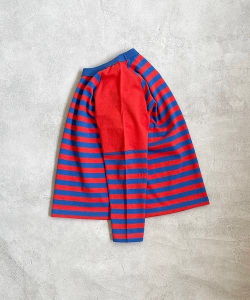 HOGAN RANCH WEAR(ホーガンランチウエア)の「キリカエラグランボーダーロンT(80~130cm)(Tシャツ/カットソー・キッズ・レッド/ブラック/パープル/グリーン・130/110/120/95/80/90/100)」の8枚目の写真