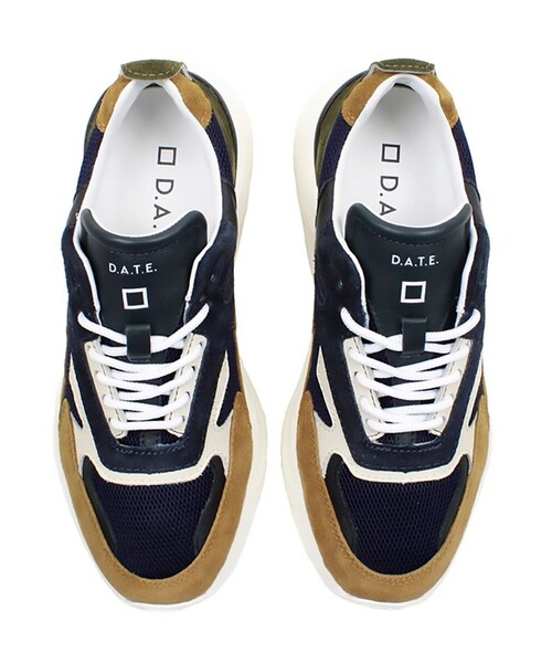 Aresense（アーセンス）の「D.A.T.E/デイト FUGA JAPAN EXCLUSIVE MESHBLUE/フーガメッシュ エクスクルーシブ メッシュブルー/スエードメッシュハイカットスニーカー（スニーカー・レディース・ネイビー・38/37/39/36）」の2枚目の写真