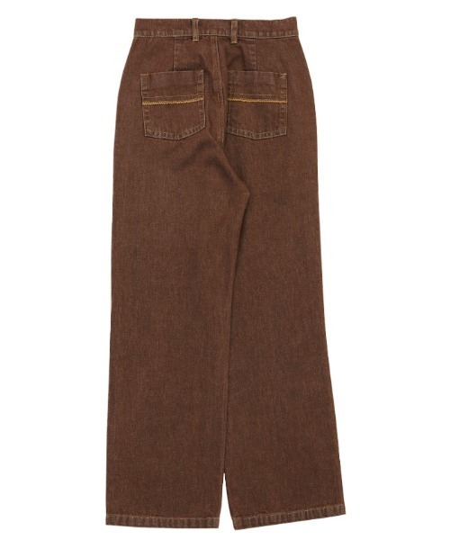 select MOCA（セレクトモカ）の「ストレートカラーデニムパンツ（デニムパンツ・レディース・ダークカーキ/ブラウン・SMALL/MEDIUM/LARGE）」の20枚目の写真