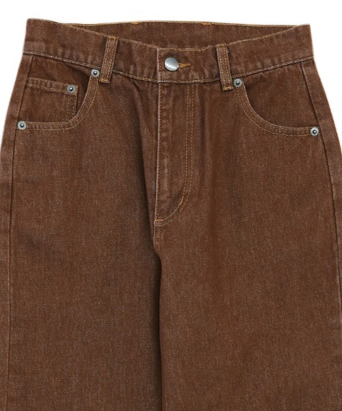 select MOCA（セレクトモカ）の「ストレートカラーデニムパンツ（デニムパンツ・レディース・ダークカーキ/ブラウン・SMALL/MEDIUM/LARGE）」の21枚目の写真