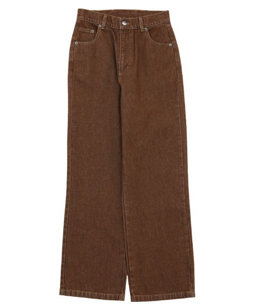 select MOCA（セレクトモカ）の「ストレートカラーデニムパンツ（デニムパンツ・レディース・ダークカーキ/ブラウン・SMALL/MEDIUM/LARGE）」の18枚目の写真