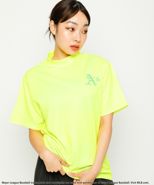BACK TO THE FIELD（バック トゥー ザ フィールド）の「【MLB/Oakland Athletics】モックネックTシャツ（Tシャツ/カットソー・レディース・イエロー・SMALL/MEDIUM/LARGE）」の11枚目の写真