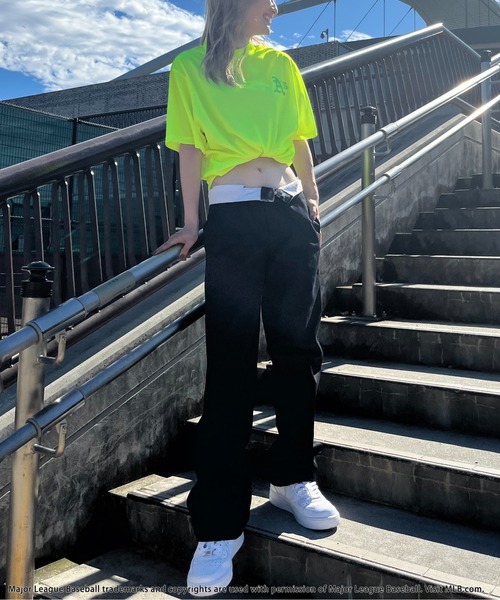 BACK TO THE FIELD（バック トゥー ザ フィールド）の「【MLB/Oakland Athletics】モックネックTシャツ（Tシャツ/カットソー・レディース・イエロー・SMALL/MEDIUM/LARGE）」の5枚目の写真