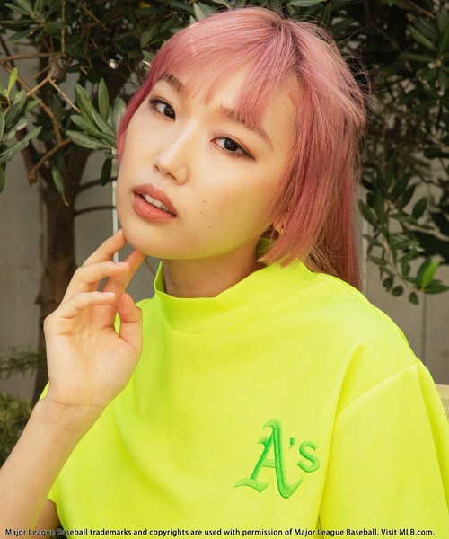 BACK TO THE FIELD（バック トゥー ザ フィールド）の「【MLB/Oakland Athletics】モックネックTシャツ（Tシャツ/カットソー・レディース・イエロー・SMALL/MEDIUM/LARGE）」の7枚目の写真