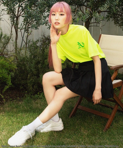 BACK TO THE FIELD（バック トゥー ザ フィールド）の「【MLB/Oakland Athletics】モックネックTシャツ（Tシャツ/カットソー・レディース・イエロー・SMALL/MEDIUM/LARGE）」の6枚目の写真