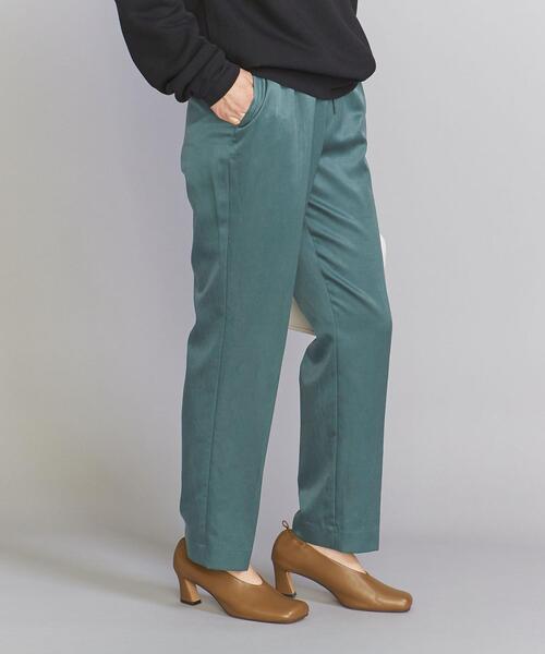 BEAUTY&YOUTH UNITED ARROWS（ビューティーアンドユースユナイテッドアローズ）の「サテンドロースト パンツ/22FW -ウォッシャブル-（その他パンツ・レディース・ブラック/ダークグリーン/オレンジ/モカ・S/L/XS/M）」の17枚目の写真