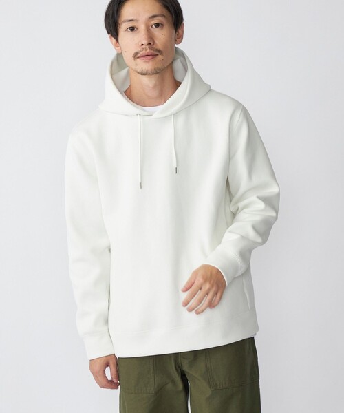 SHIPS（シップス）の「SHIPS: ハイゲージ ミラノリブ ポンチ パーカー（パーカー・メンズ・ライトグレー/ダークグレー/ナチュラル/ロイヤルブルー/ベビーピンク・SMALL/MEDIUM/LARGE/X-LARGE）」の4枚目の写真