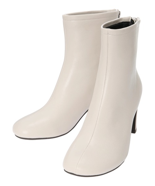 ORiental TRaffic（オリエンタルトラフィック）の「ORiental Traffic オブリークトゥブーツ（ブーツ・レディース・ベージュ/ブラック/カーキ/イエロー・S/LL/M/L）」の7枚目の写真