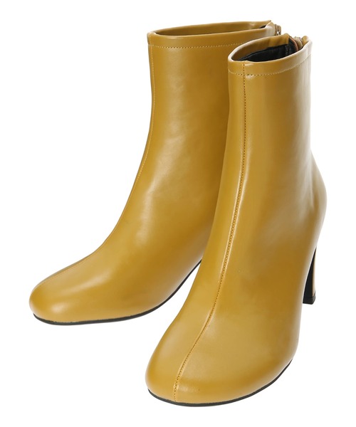 ORiental TRaffic（オリエンタルトラフィック）の「ORiental Traffic オブリークトゥブーツ（ブーツ・レディース・ベージュ/ブラック/カーキ/イエロー・S/LL/M/L）」の8枚目の写真