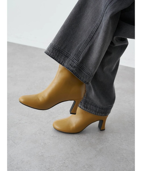 ORiental TRaffic（オリエンタルトラフィック）の「ORiental Traffic オブリークトゥブーツ（ブーツ・レディース・ベージュ/ブラック/カーキ/イエロー・S/LL/M/L）」の12枚目の写真