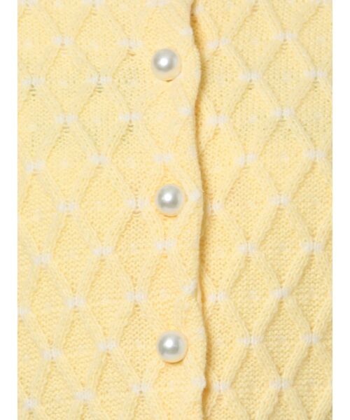 CALNAMUR（カルナムール）の「パールボタンニットカーディガン（カーディガン/ボレロ・レディース・イエロー/ブルー/アイボリー・FREE）」の16枚目の写真
