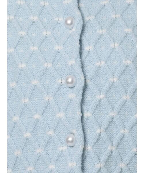 CALNAMUR（カルナムール）の「パールボタンニットカーディガン（カーディガン/ボレロ・レディース・イエロー/ブルー/アイボリー・FREE）」の17枚目の写真