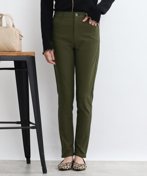 SHOO・LA・RUE（シューラルー）の「◆ウエストのフィット感が心地良い！【SS-3L】裏起毛ストレッチ スキニーパンツ（その他パンツ・レディース・ブラック/カーキ/キャメル/ボルドー・01/03/02/10/04/05）」の11枚目の写真