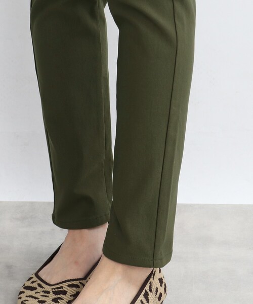 SHOO・LA・RUE（シューラルー）の「◆ウエストのフィット感が心地良い！【SS-3L】裏起毛ストレッチ スキニーパンツ（その他パンツ・レディース・ブラック/カーキ/キャメル/ボルドー・01/03/02/10/04/05）」の7枚目の写真