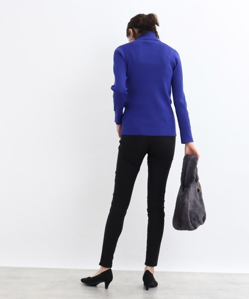 SHOO・LA・RUE（シューラルー）の「◆ウエストのフィット感が心地良い！【SS-3L】裏起毛ストレッチ スキニーパンツ（その他パンツ・レディース・ブラック/カーキ/キャメル/ボルドー・01/03/02/10/04/05）」の15枚目の写真