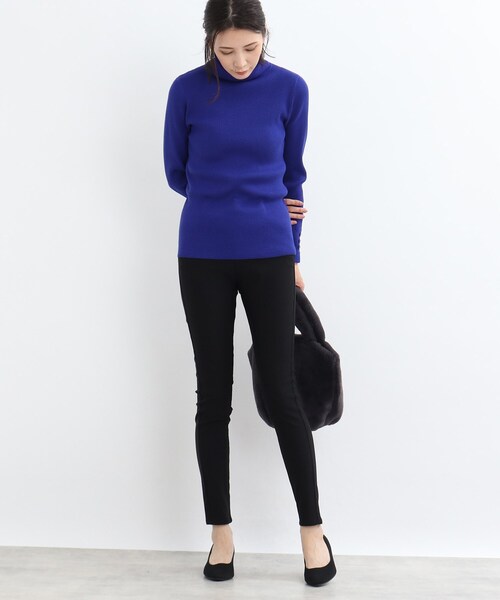 SHOO・LA・RUE（シューラルー）の「◆ウエストのフィット感が心地良い！【SS-3L】裏起毛ストレッチ スキニーパンツ（その他パンツ・レディース・ブラック/カーキ/キャメル/ボルドー・01/03/02/10/04/05）」の21枚目の写真