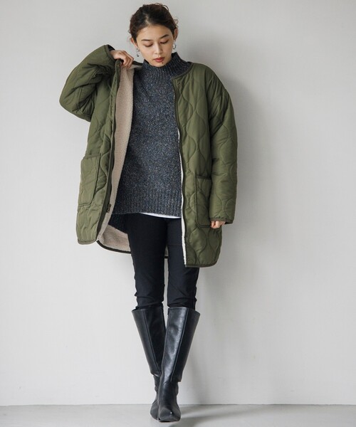 SHOO・LA・RUE（シューラルー）の「◆ウエストのフィット感が心地良い！【SS-3L】裏起毛ストレッチ スキニーパンツ（その他パンツ・レディース・ブラック/カーキ/キャメル/ボルドー・01/03/02/10/04/05）」の10枚目の写真