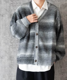 Ritzy | グラデーションボーダーボリューム袖カーディガン レディース メンズ(カーディガン/ボレロ)