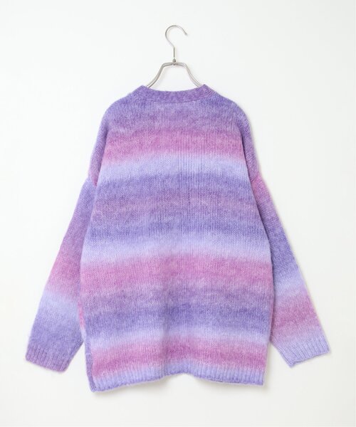 notch.（ノッチ）の「グラデーションニットカーディガン（カーディガン/ボレロ・レディース・パープル/ピンク・M）」の11枚目の写真