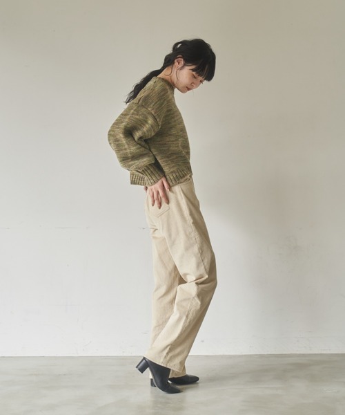 idem（イデム）の「【ZOZOTOWN限定】corduroy ufufu pants/コーデュロイストレートパンツ【Sサイズ展開あり】（その他パンツ・レディース・アイボリー/カーキ・SMALL/MEDIUM/LARGE）」の11枚目の写真