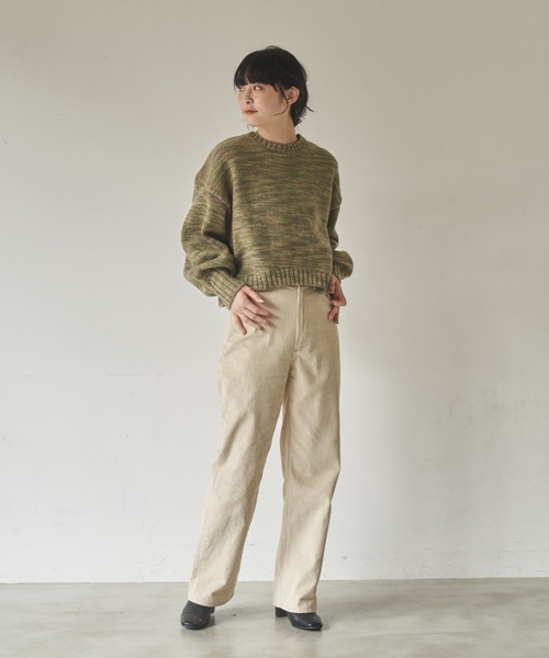 idem（イデム）の「【ZOZOTOWN限定】corduroy ufufu pants/コーデュロイストレートパンツ【Sサイズ展開あり】（その他パンツ・レディース・アイボリー/カーキ・SMALL/MEDIUM/LARGE）」の15枚目の写真