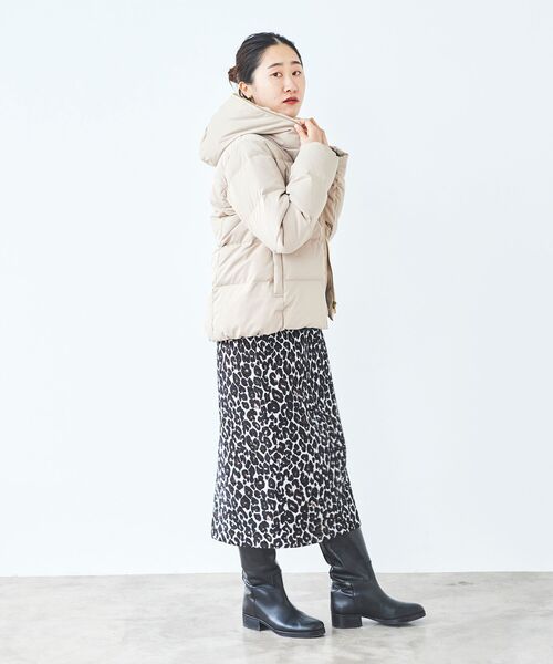 le.coeur blanc（ルクールブラン）の「ファーフードショートダウン（ダウンジャケット/コート・レディース・ベージュ/モカ/ブラック/ピンクベージュ・40/38/36）」の20枚目の写真